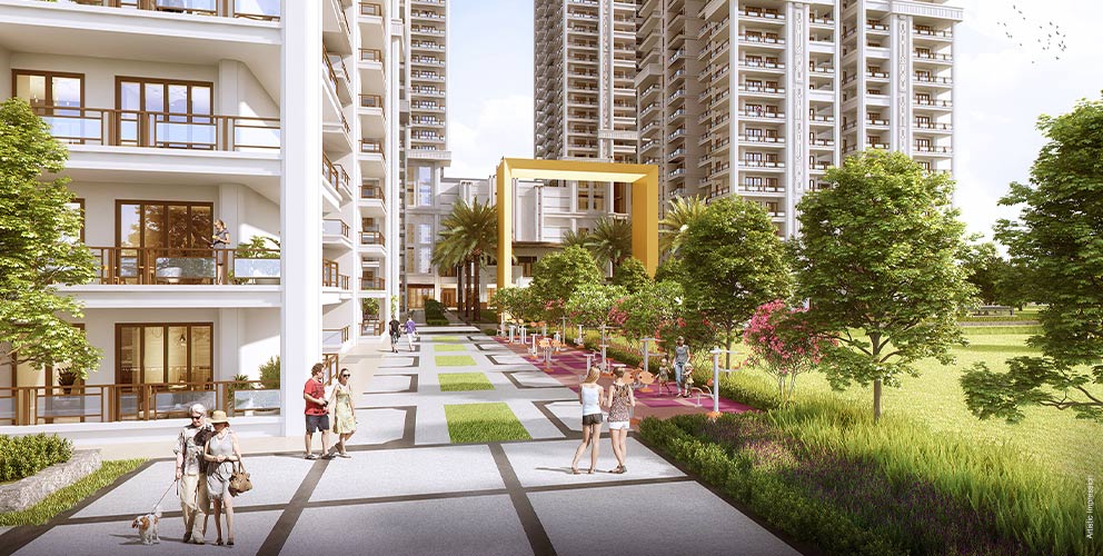 Open-air Fitness Zone with gymnasium and yoga